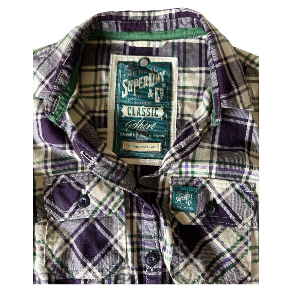 Women's SUPERDRY Classic Lumberjack Twill Shirt size XS - Picture 5 of 5